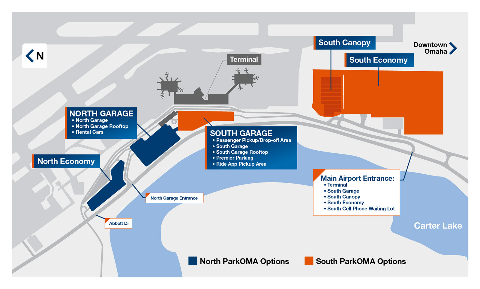 OMA Parking Map