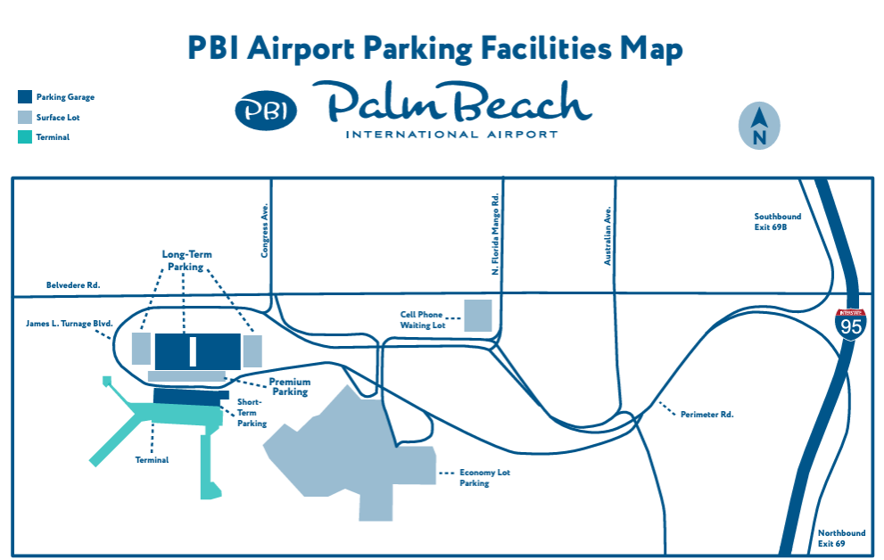 PBI Parking Map